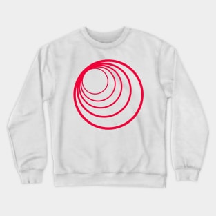 Red Circles Simple Crewneck Sweatshirt